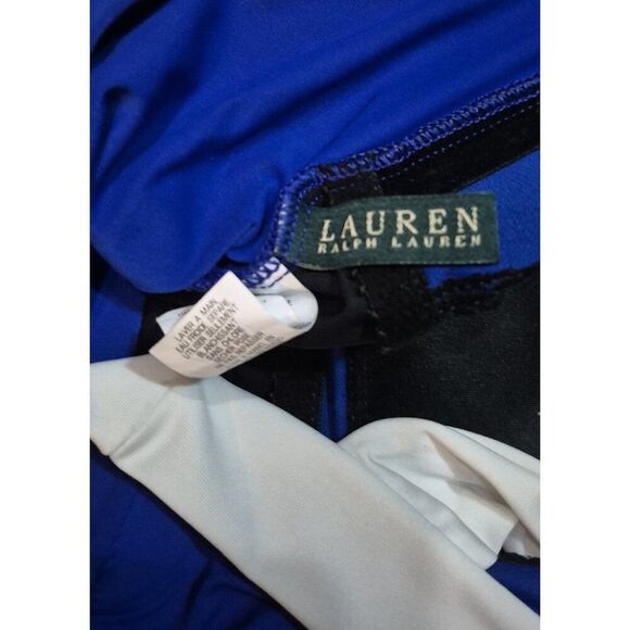 Ralph Lauren Haulter Ruched Slimming Bathingsuit Swimsuit Women's Size 12 - Picture 3 of 4